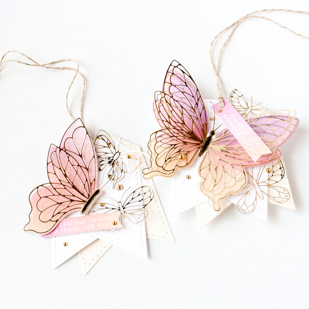 Pinkfresh Studio Hot Foil Plate: Butterflies (PF119721)