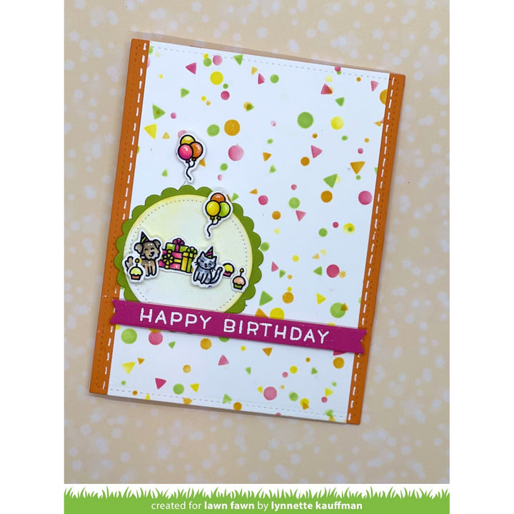 Lawn Fawn 3"X4" Clear Stamps: Tiny Birthday Friends (LF2601)