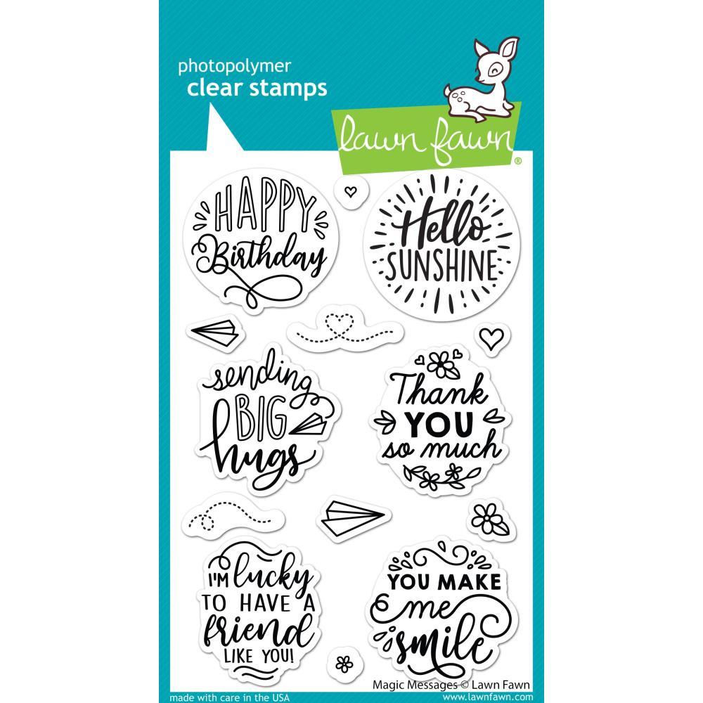 Lawn Fawn 4"x6" Clear Stamps: Magic Messages (LF2508)-Only One Life Creations
