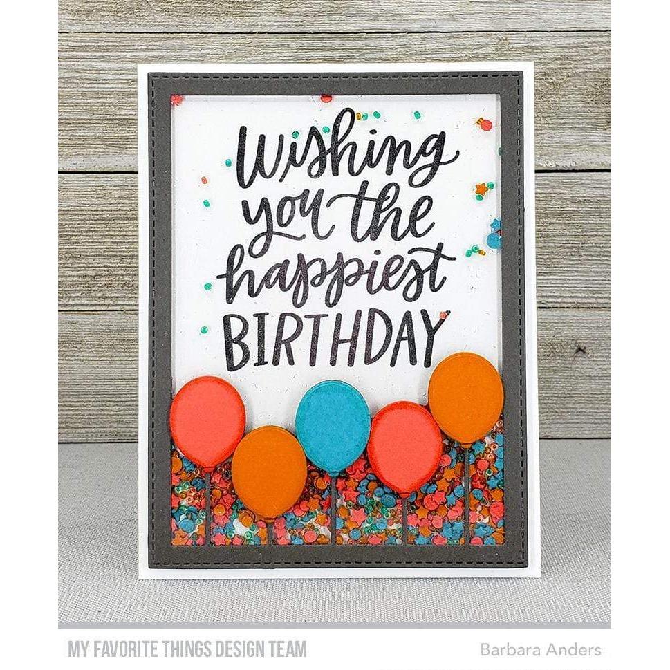 My Favorite Things 3"x4" Clearly Sentimental Stamps: Happiest Birthday (CS549)-Only One Life Creations