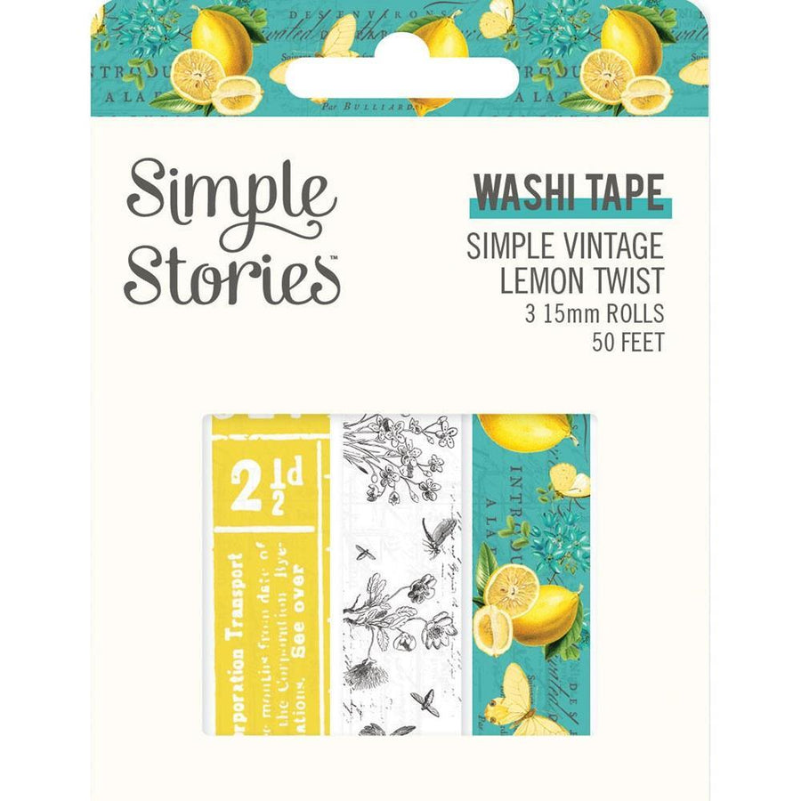Simple Stories Simple Vintage Lemon Twist Washi Tape (LT15228)-Only One Life Creations