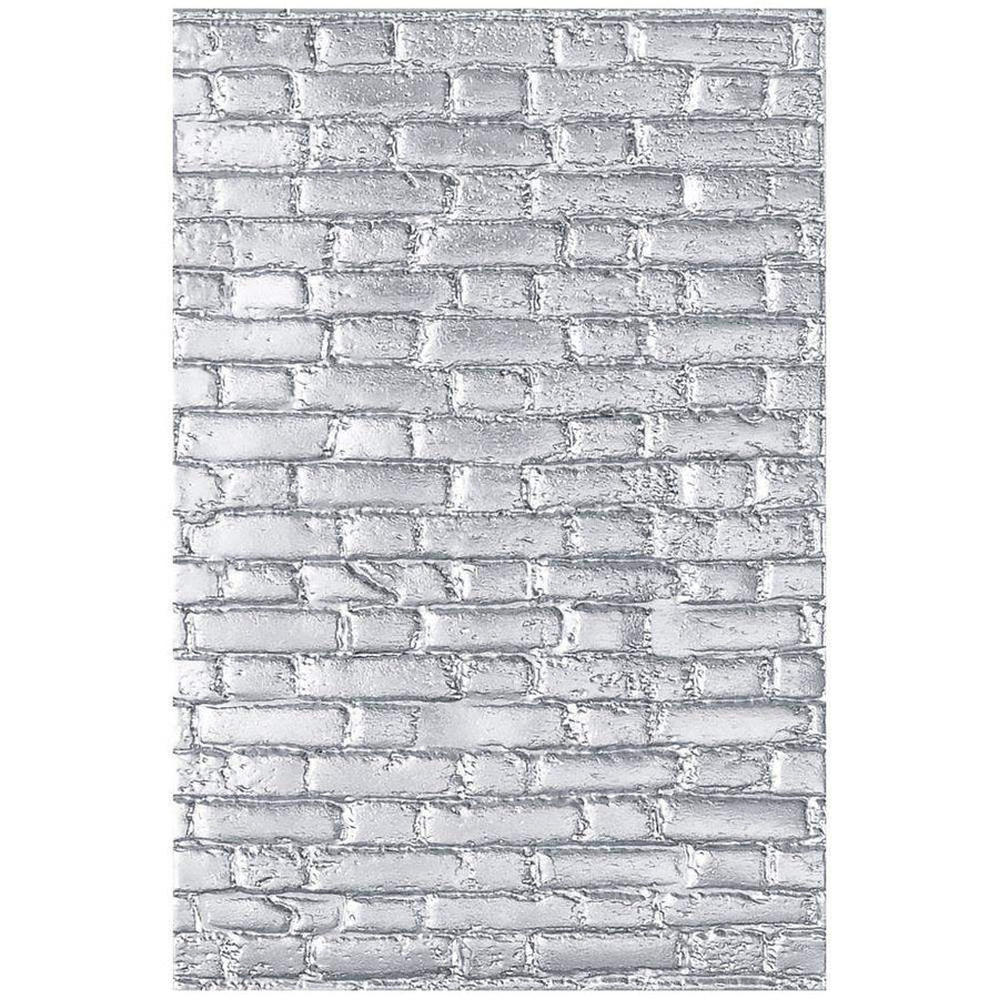 Sizzix 3D Texture Fades Embossing Folder: Brickwork, by Tim Holtz (664259)-Only One Life Creations