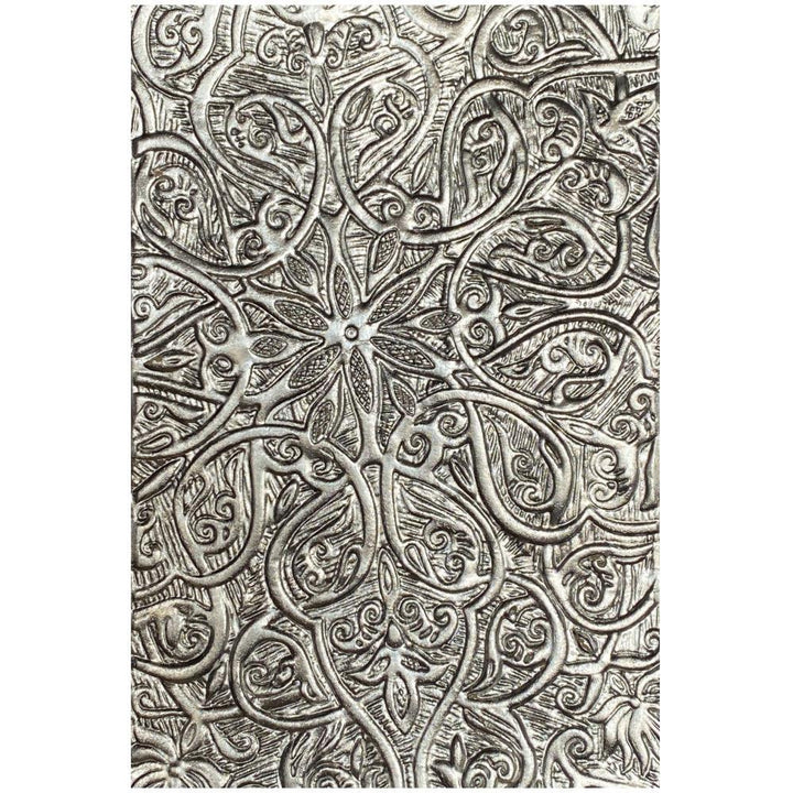 Sizzix 3D Texture Fades Embossing Folder By Tim Holtz: Engraved (664249)-Only One Life Creations