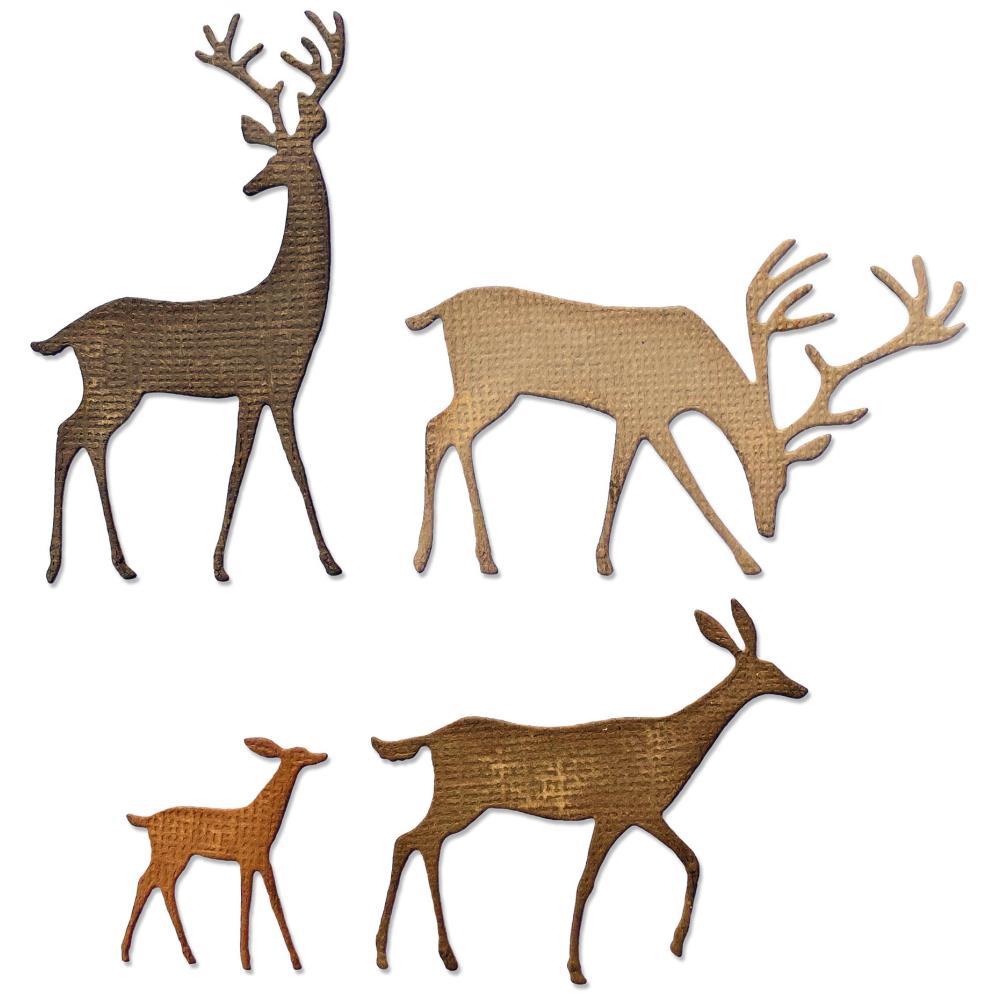 Sizzix Thinlits Dies By Tim Holtz: Darling Deer (664968)-Only One Life Creations