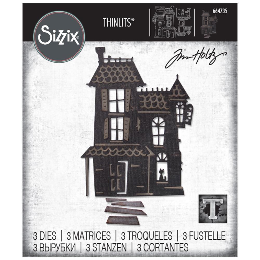 Sizzix Thinlits Dies: Haunted, by Tim Holtz (664735)-Only One Life Creations