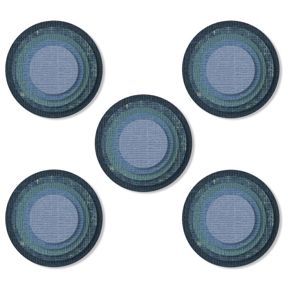 Sizzix Thinlits Dies: Stacked Circles, by Tim Holtz (664437)-Only One Life Creations