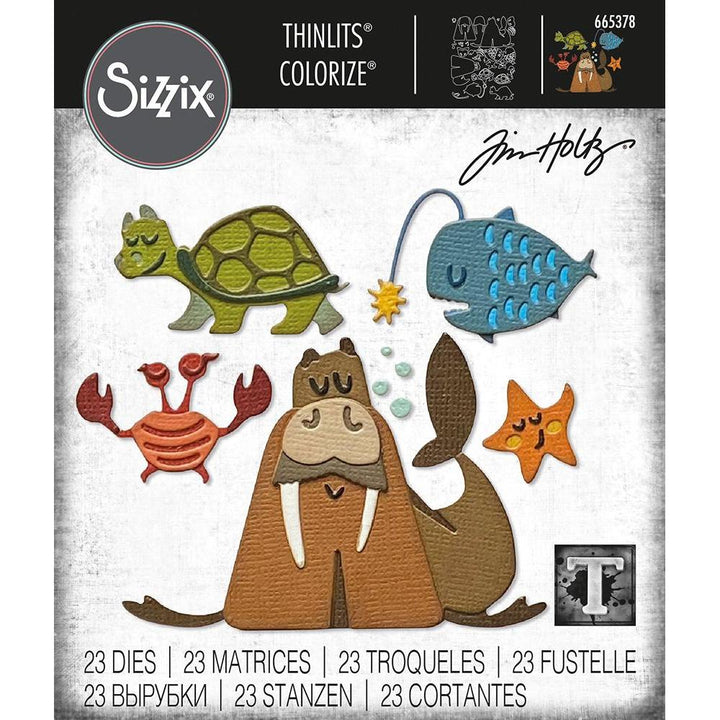 Sizzix Thinlits Dies: Under the Sea #2 Colorize by Tim Holtz (665378)-Only One Life Creations