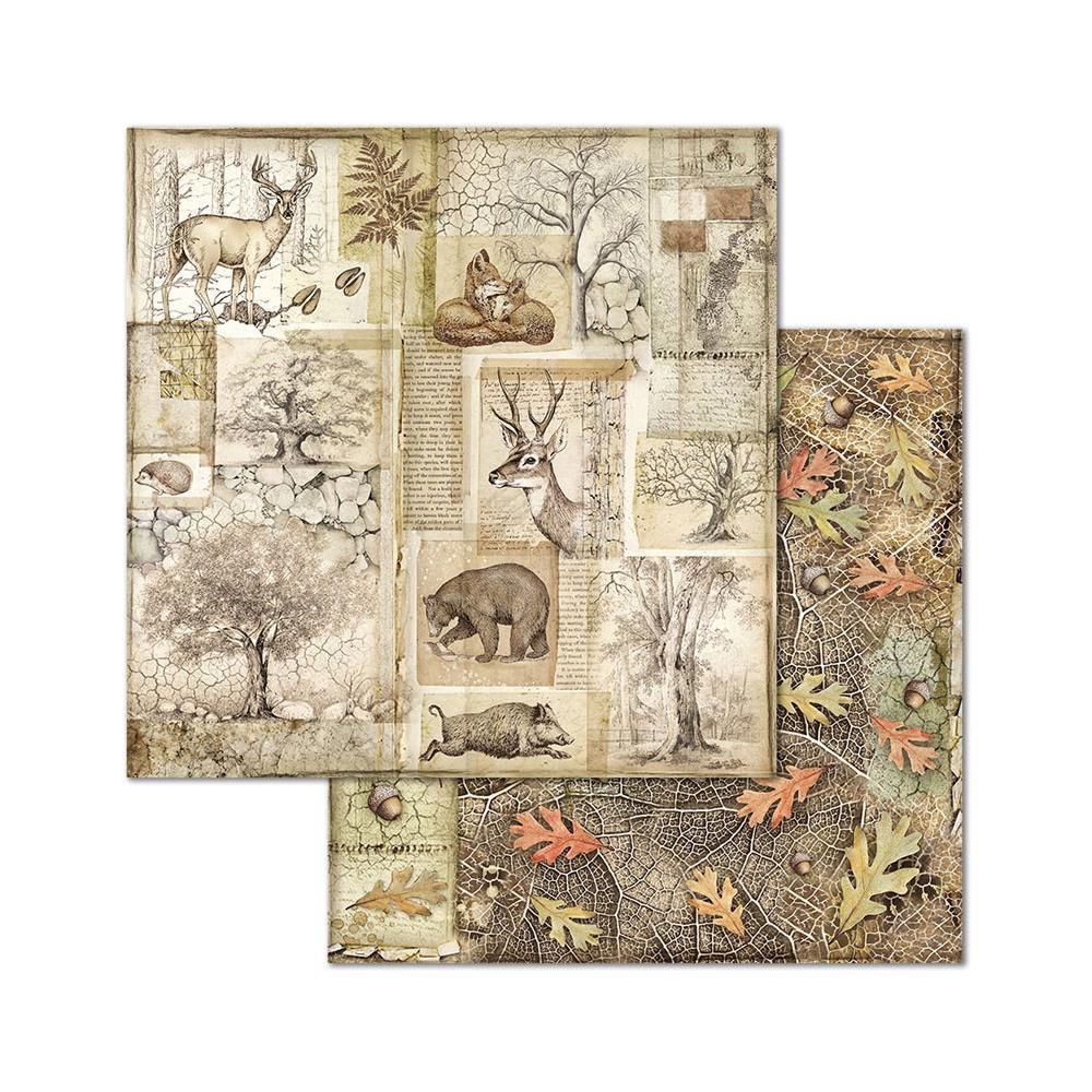 Stamperia Double-Sided Paper Pad 8"X8" 10/Pkg: Forest (SBBS06)-Only One Life Creations