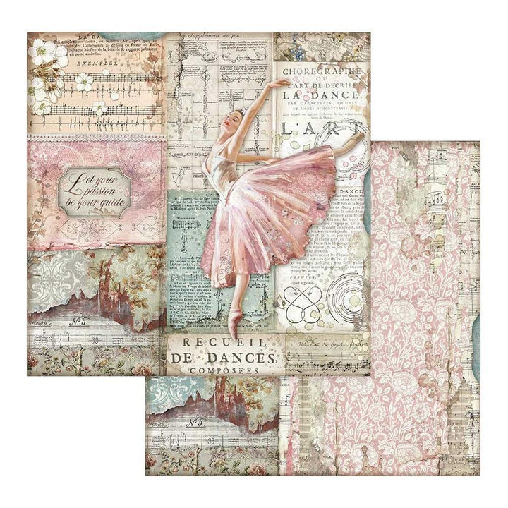 Stamperia Passion 8"x8" Double Sided Paper Pad (SBBS29)-Only One Life Creations