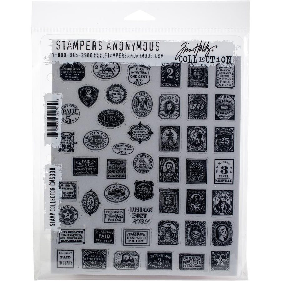 Tim Holtz 7"X8.5" Cling Stamp Set: Stamp Collection (CMS338)-Only One Life Creations