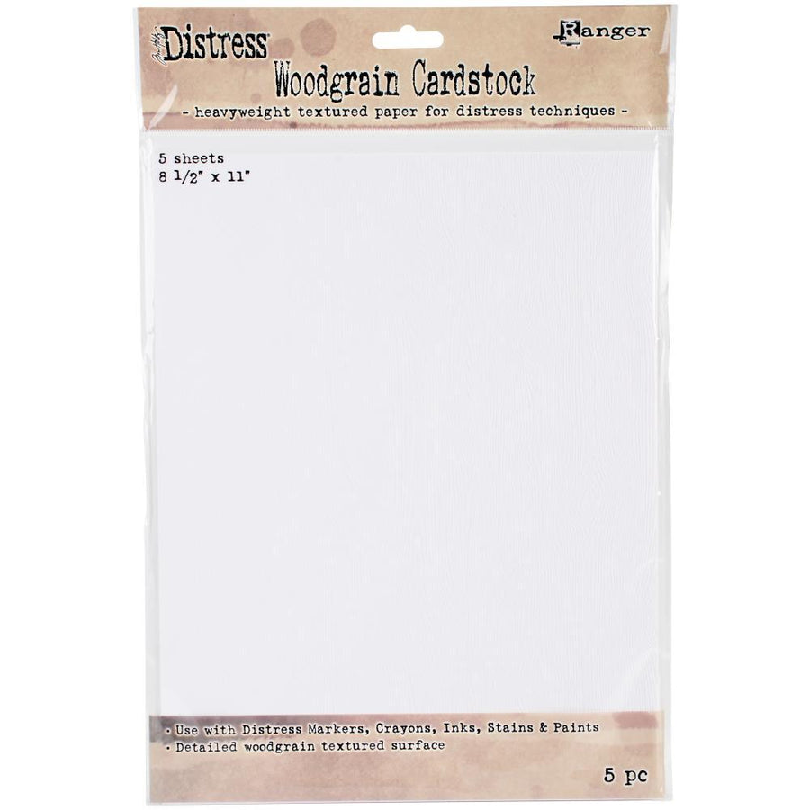 Tim Holtz 8.5"x11" Distress Woodgrain Paper Sheets (TDA57826)-Only One Life Creations