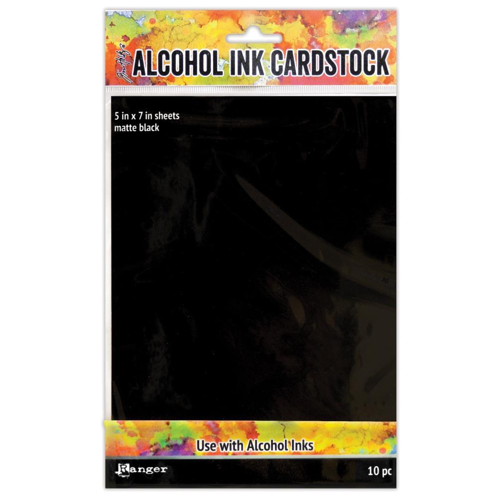 Tim Holtz Alcohol Ink Cardstock: Black Matte (TAC65487)-Only One Life Creations