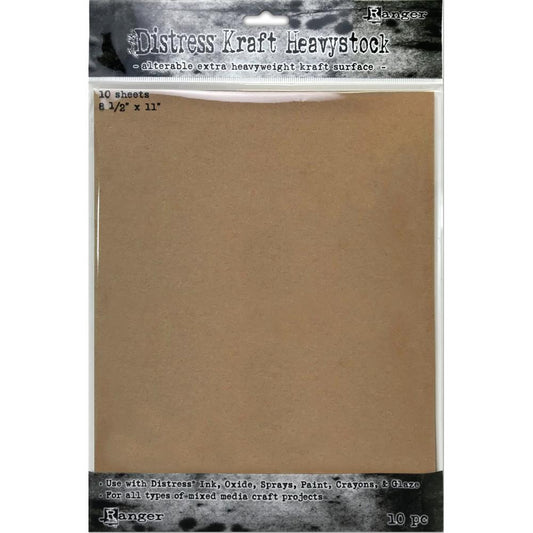 Tim Holtz Distress 8.5"X11" Kraft Mixed Heavystock (TDA76384)-Only One Life Creations