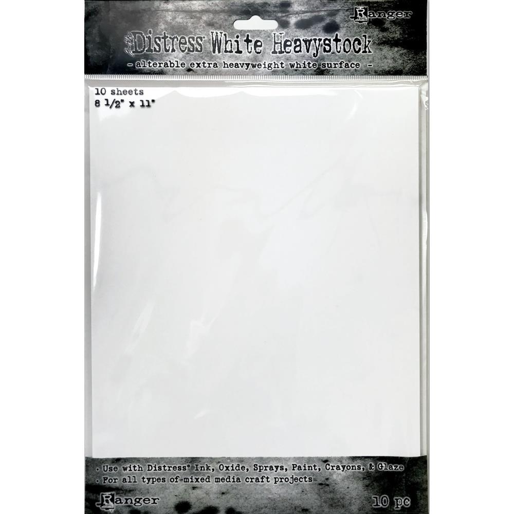Tim Holtz Distress 8.5"X11" Mixed Media Heavystock: White (TDA76322)-Only One Life Creations