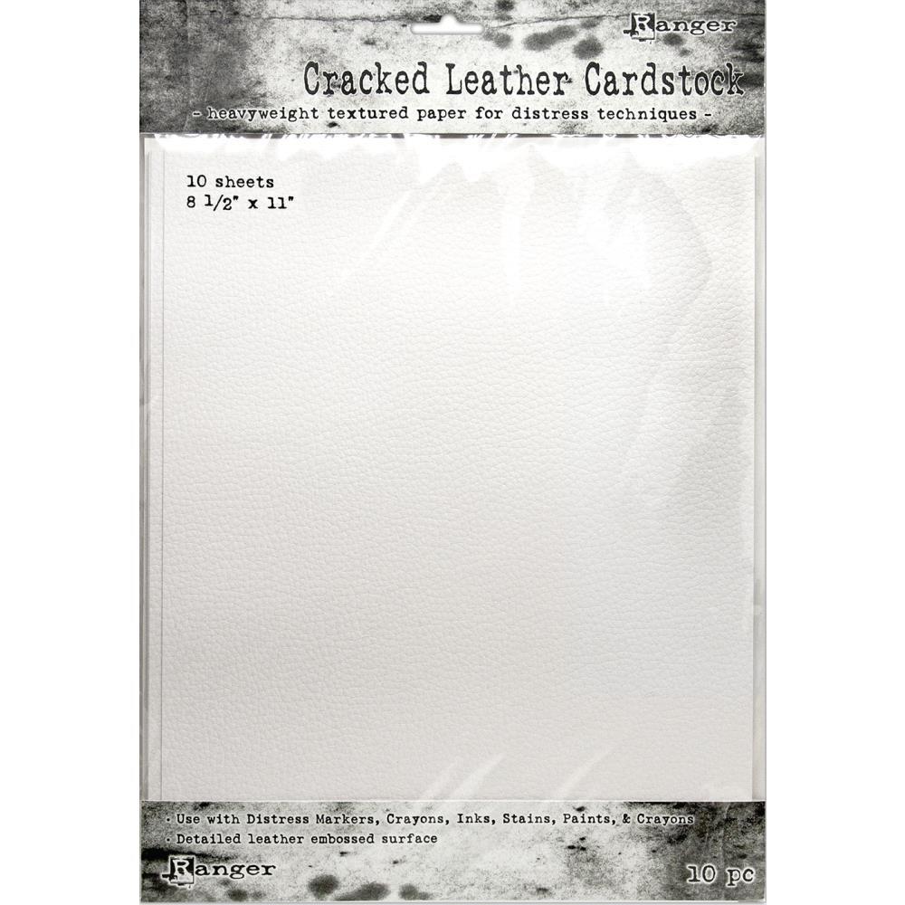 Tim Holtz Distress Cracked Leather Cardstock 8.5"x11", 10/Pkg (TDA71280)-Only One Life Creations