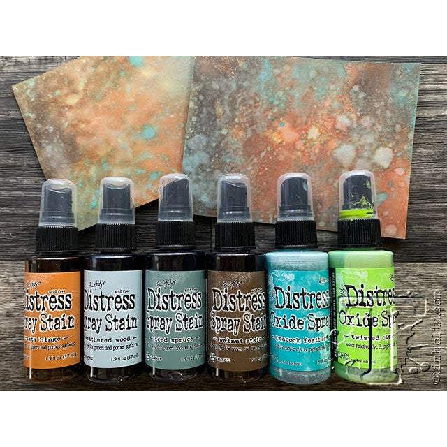 Tim Holtz Distress Oxide Sprays, Set #3, 12 Color Bundle-Only One Life Creations