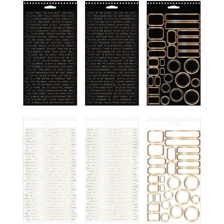 Tim Holtz Idea-Ology 4.5"x8.5" Spiral Bound Sticker Book: Metallic (TH94134)-Only One Life Creations