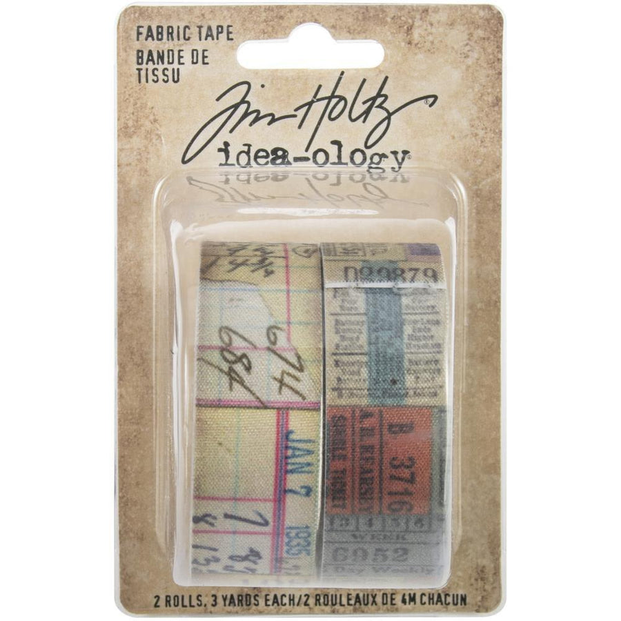 Tim Holtz Idea-Ology: Fabric Tape .75"x3yd 2/Pkg (TH94041)-Only One Life Creations