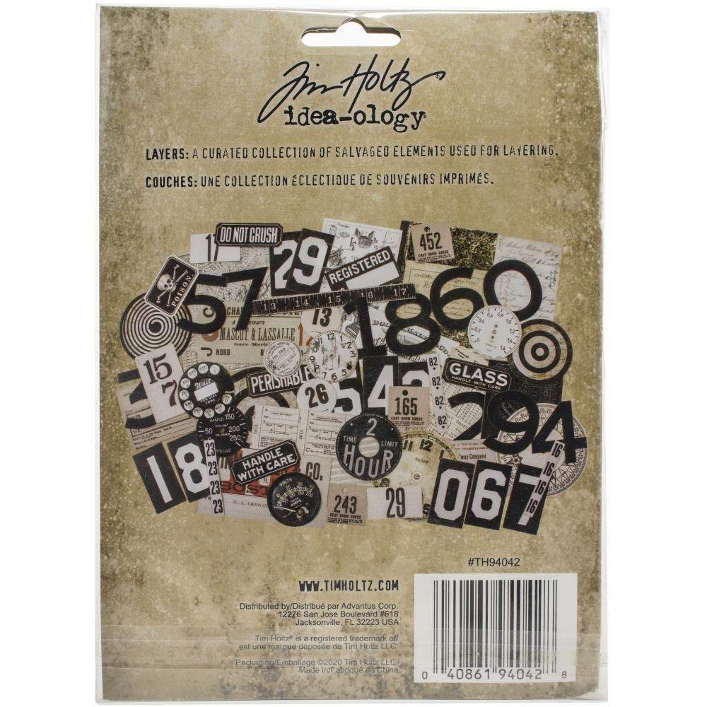 Tim Holtz Idea-Ology Layers 65/Pkg: Urban (TH94042)-Only One Life Creations
