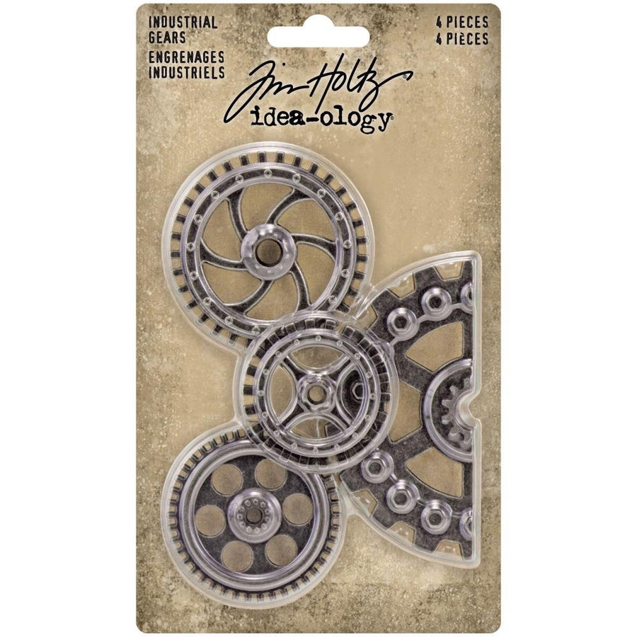 Tim Holtz Idea-Ology Metal Industrial Gears: Antique Nickel (TH94142)-Only One Life Creations