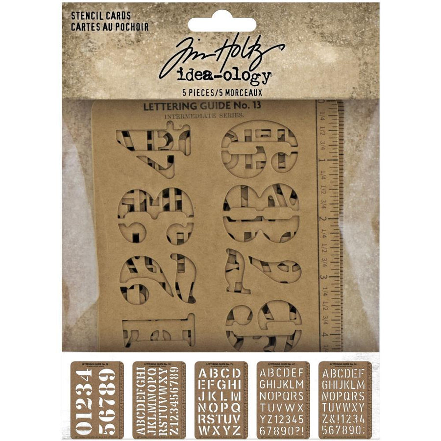 Tim Holtz Idea-Ology Stencil Cards (TH94135)-Only One Life Creations