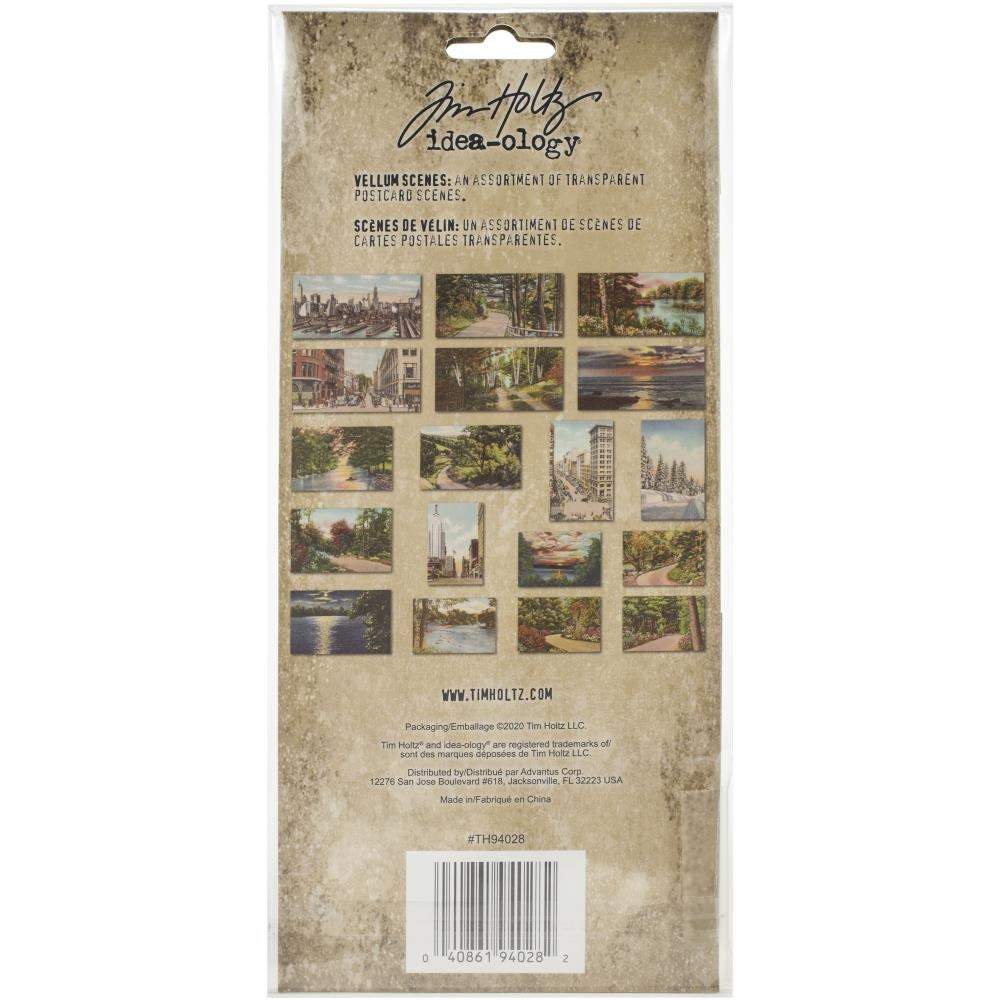 Tim Holtz Idea-ology Vellum Scenes 18/Pkg (TH94028)-Only One Life Creations