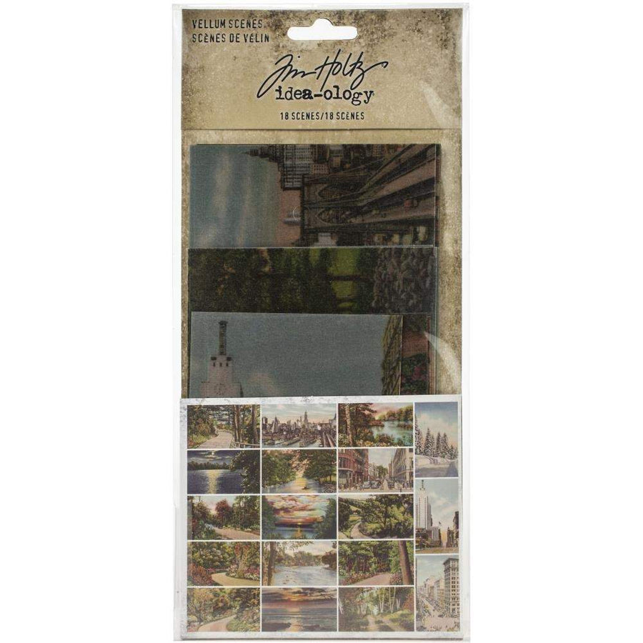 Tim Holtz Idea-ology Vellum Scenes 18/Pkg (TH94028)-Only One Life Creations
