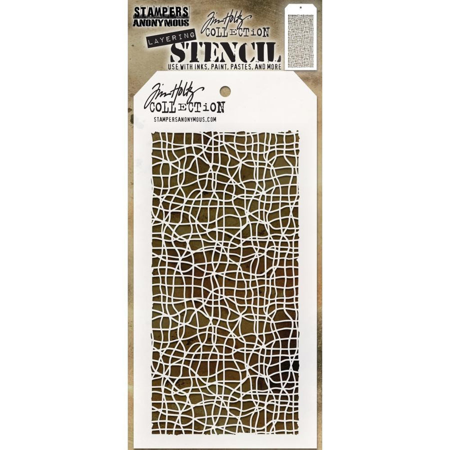 Tim Holtz Layering Stencil 4.125"x8.5": Tangles (THS139)-Only One Life Creations