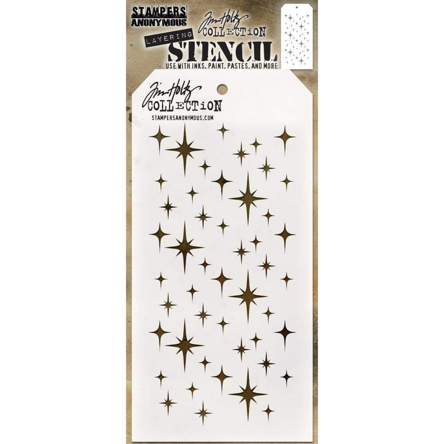 Tim Holtz Layering Stencil: Sparkle, by Stampers Anonymous (THS132)-Only One Life Creations