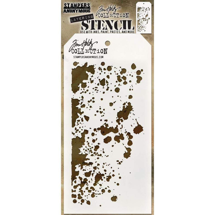 Tim Holtz Stencil: Grime, by Stampers Anonymous (THS130)-Only One Life Creations