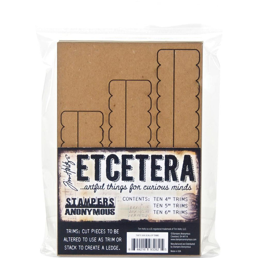 Tim Holtz Trims: Etcetera Scallop Trims (THETC008)-Only One Life Creations