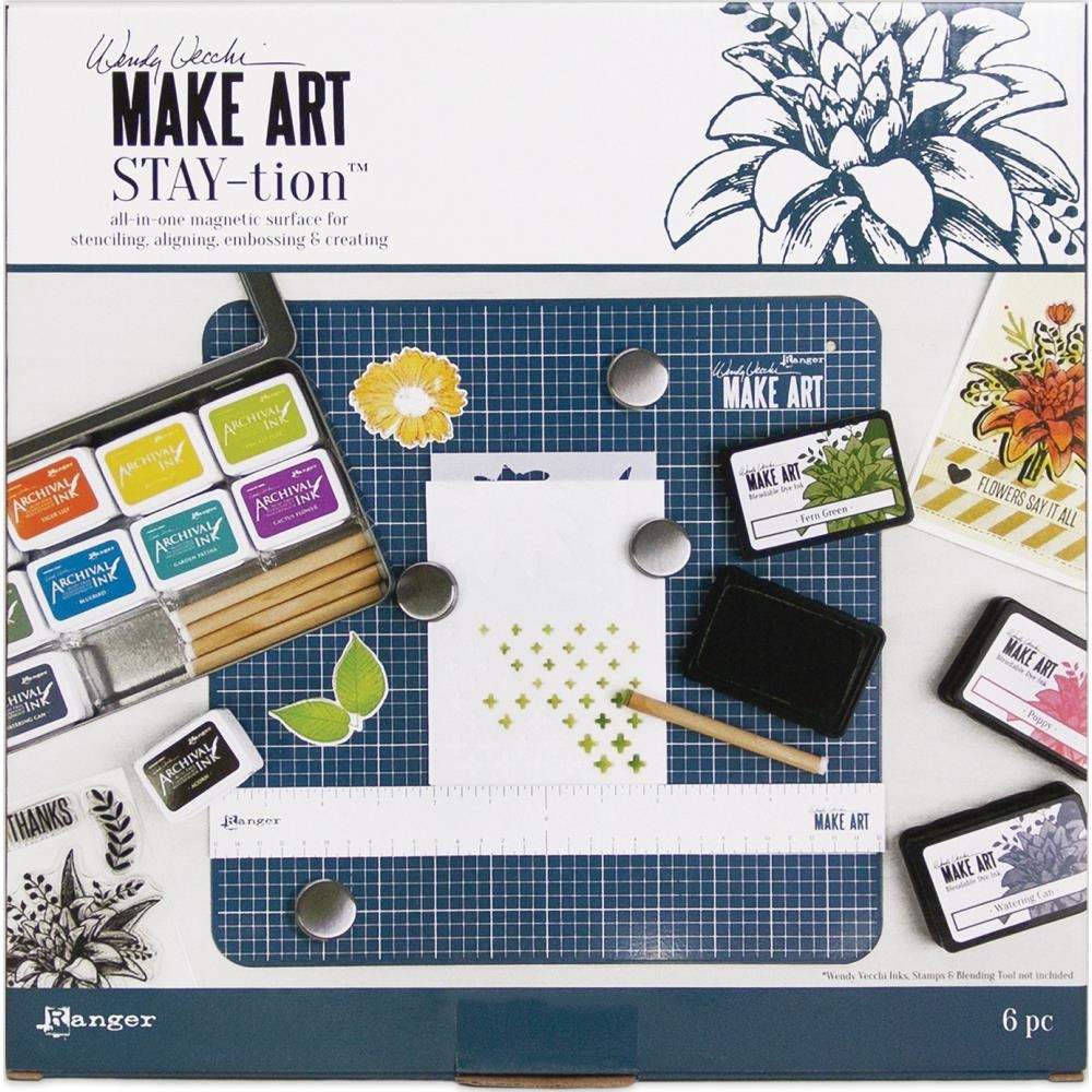 Wendy Vecchi 12X12 Make Art Stay-tion (WVA64626)-Only One Life Creations